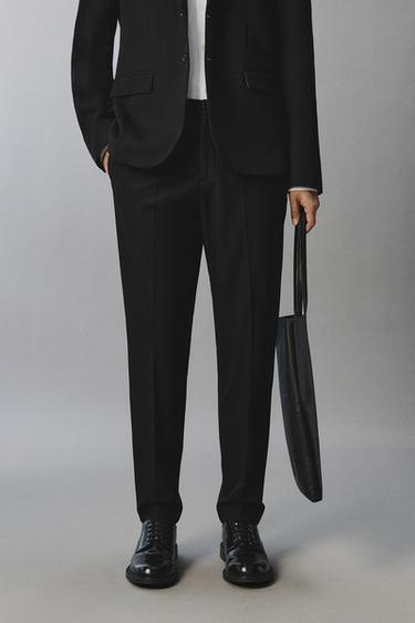 PANTALÓN TRAJE CONFORT - Negro de Zara