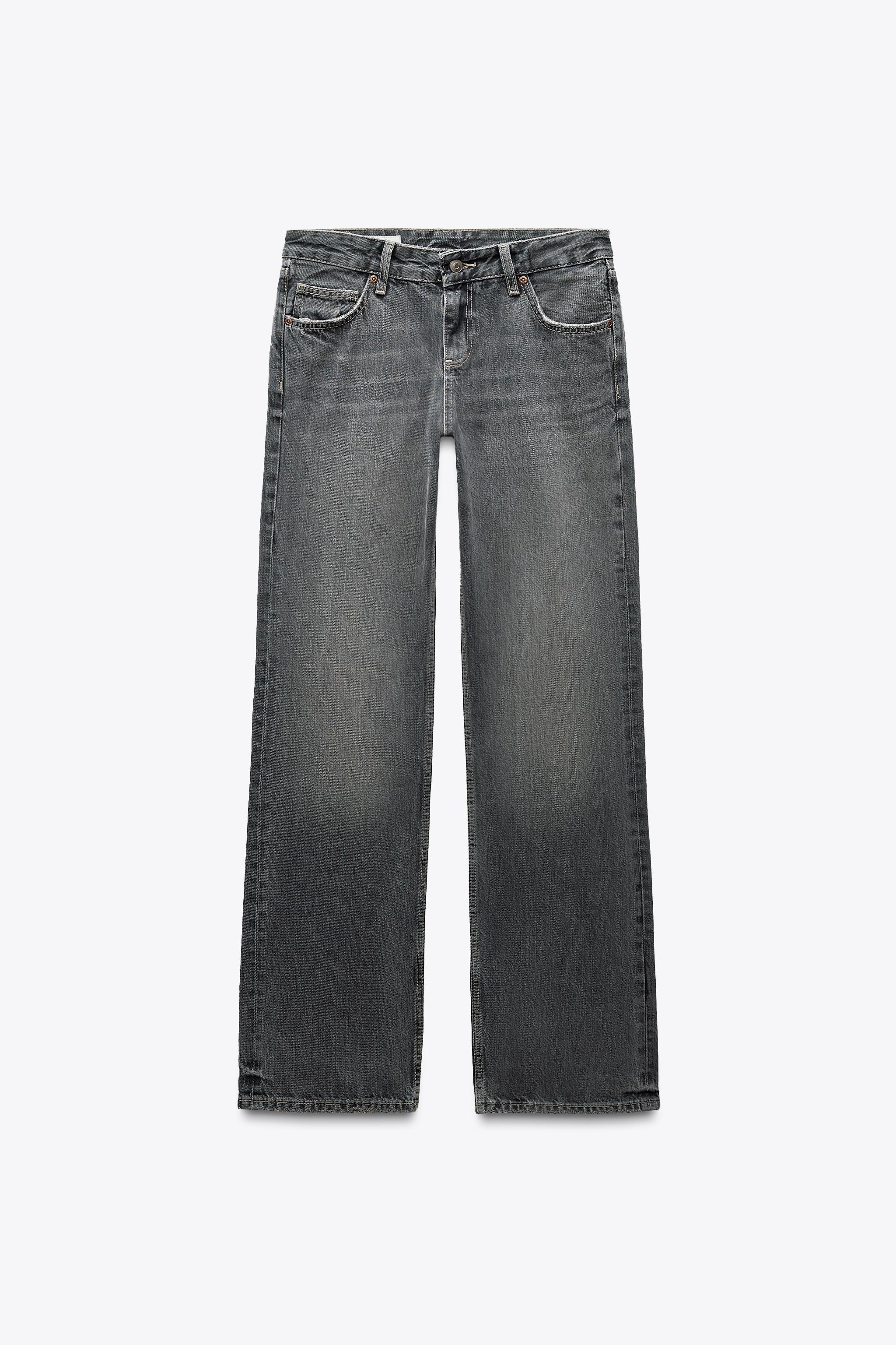 TRF LOW-RISE WIDE LEG JEANS - Navy blue | ZARA United States TRF LOW-RISE WIDE LEG JEANS - Navy blue | ZARA United States