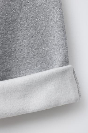 SHINY WIDE-LEG TROUSERS - Grey marl by Zara - Image 3