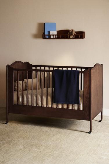 ASH WOOD COT - Dark brown by Zara