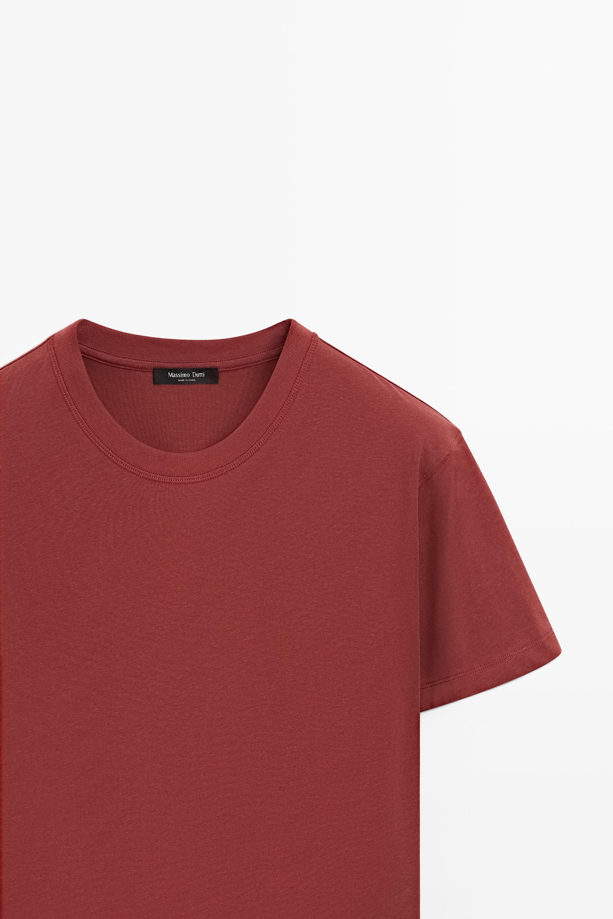 Short sleeve cotton blend T-shirt
