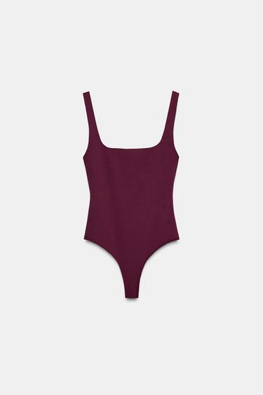 BODY IN POLIAMMIDE CON SPALLINE - Vino di Zara