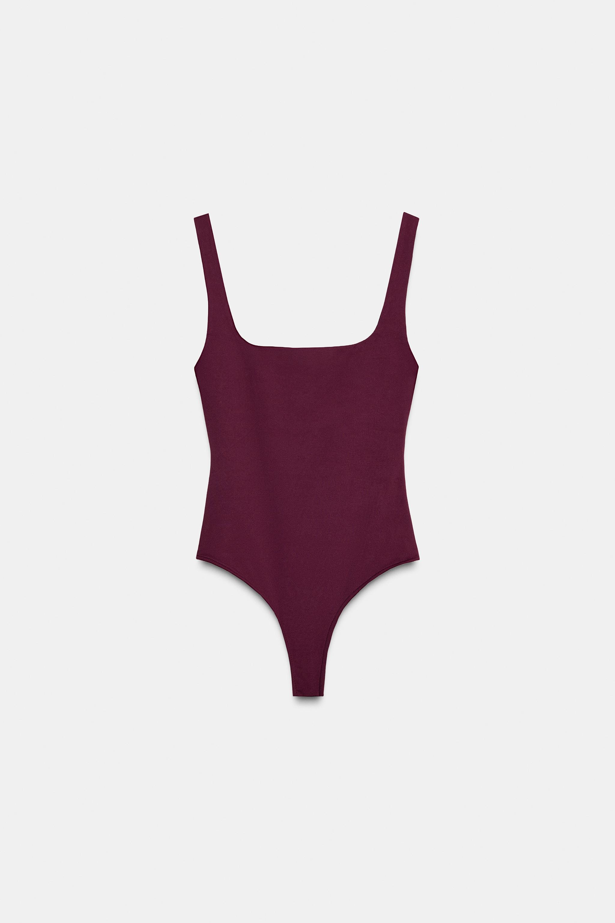 WIDE STRAP POLYAMIDE BODYSUIT