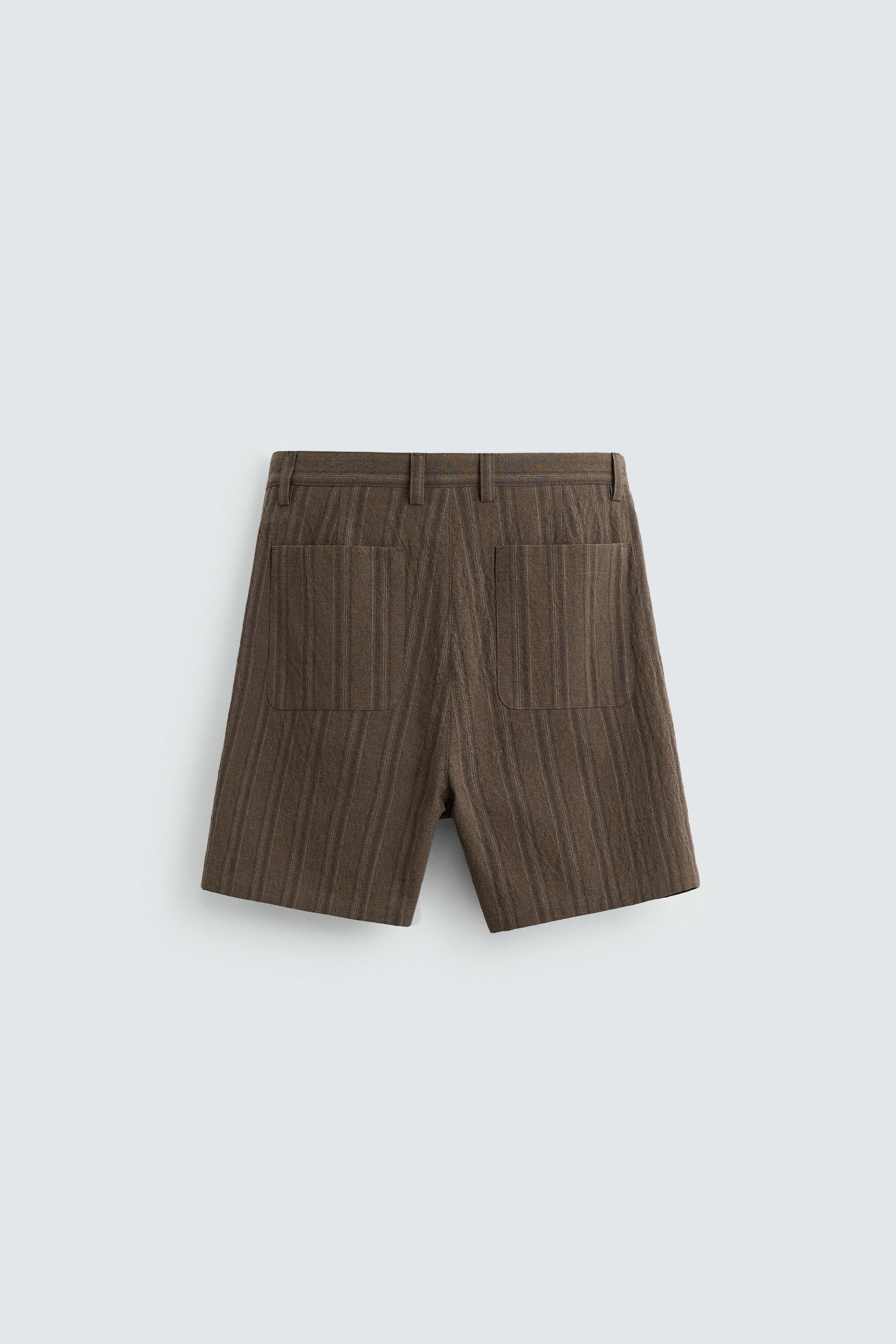 BERMUDA REGULAR FIT RAYURES