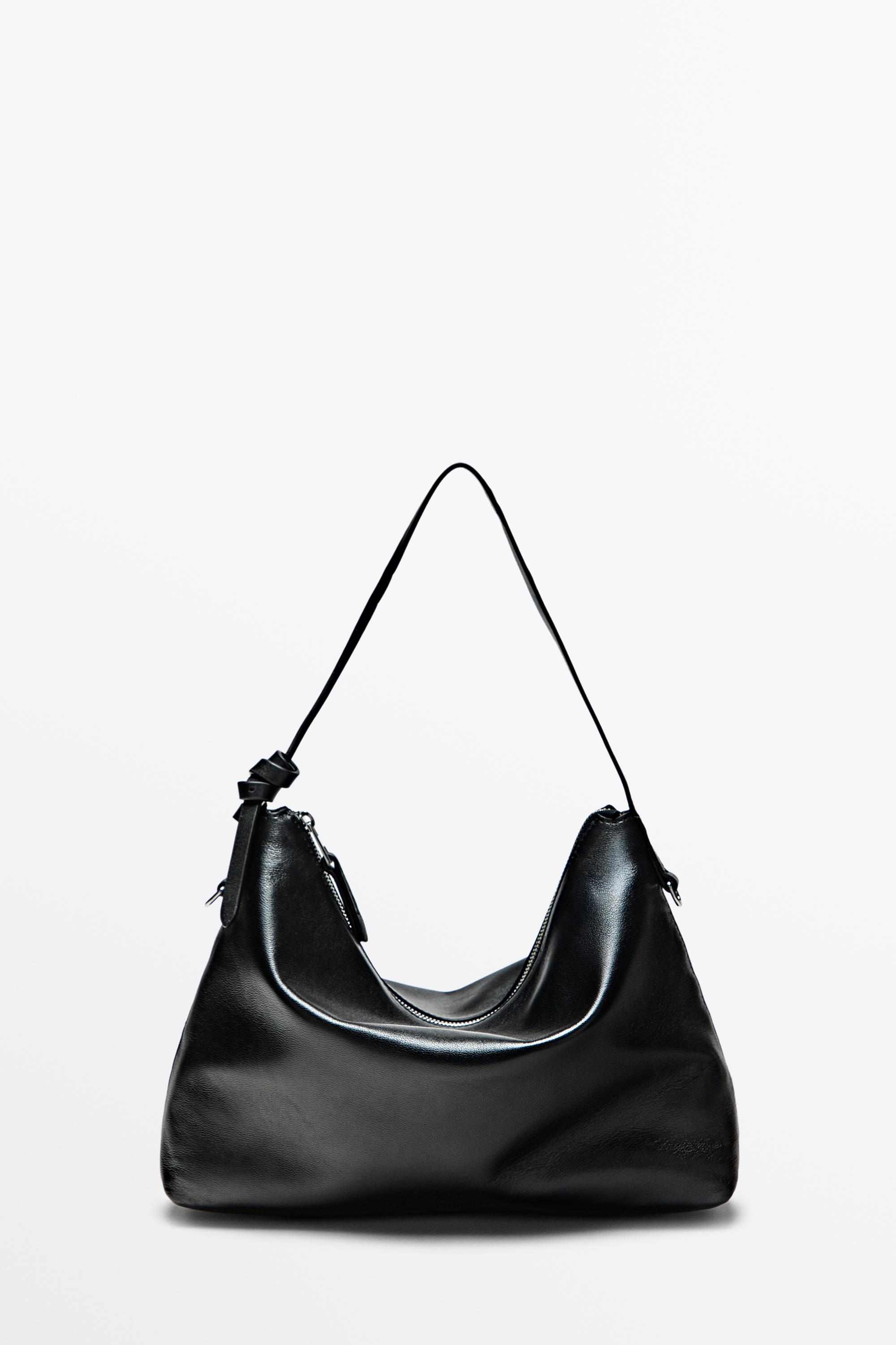 Medium nappa leather bag — Black