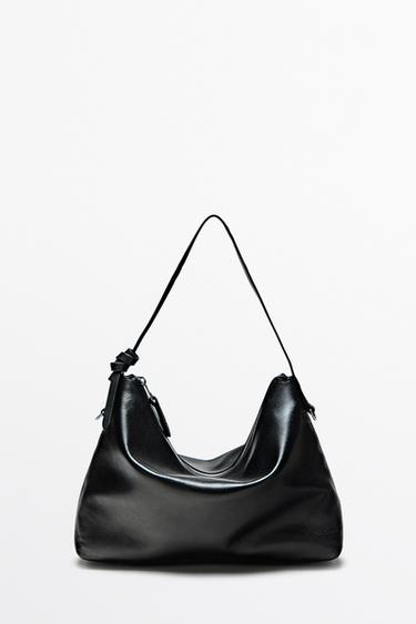 Zara Medium nappa leather bag - Black - Image 0