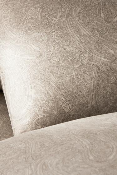 TAIE D’OREILLER SATIN PAISLEY - Gris clair de Zara - Image 5