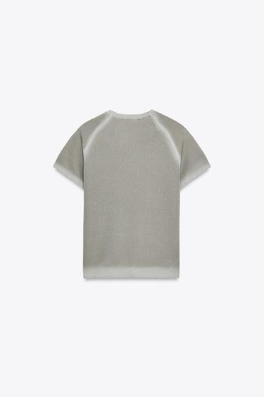 TOP EN MAILLE EFFET DÉGRADÉ - Gris de Zara - Image 4