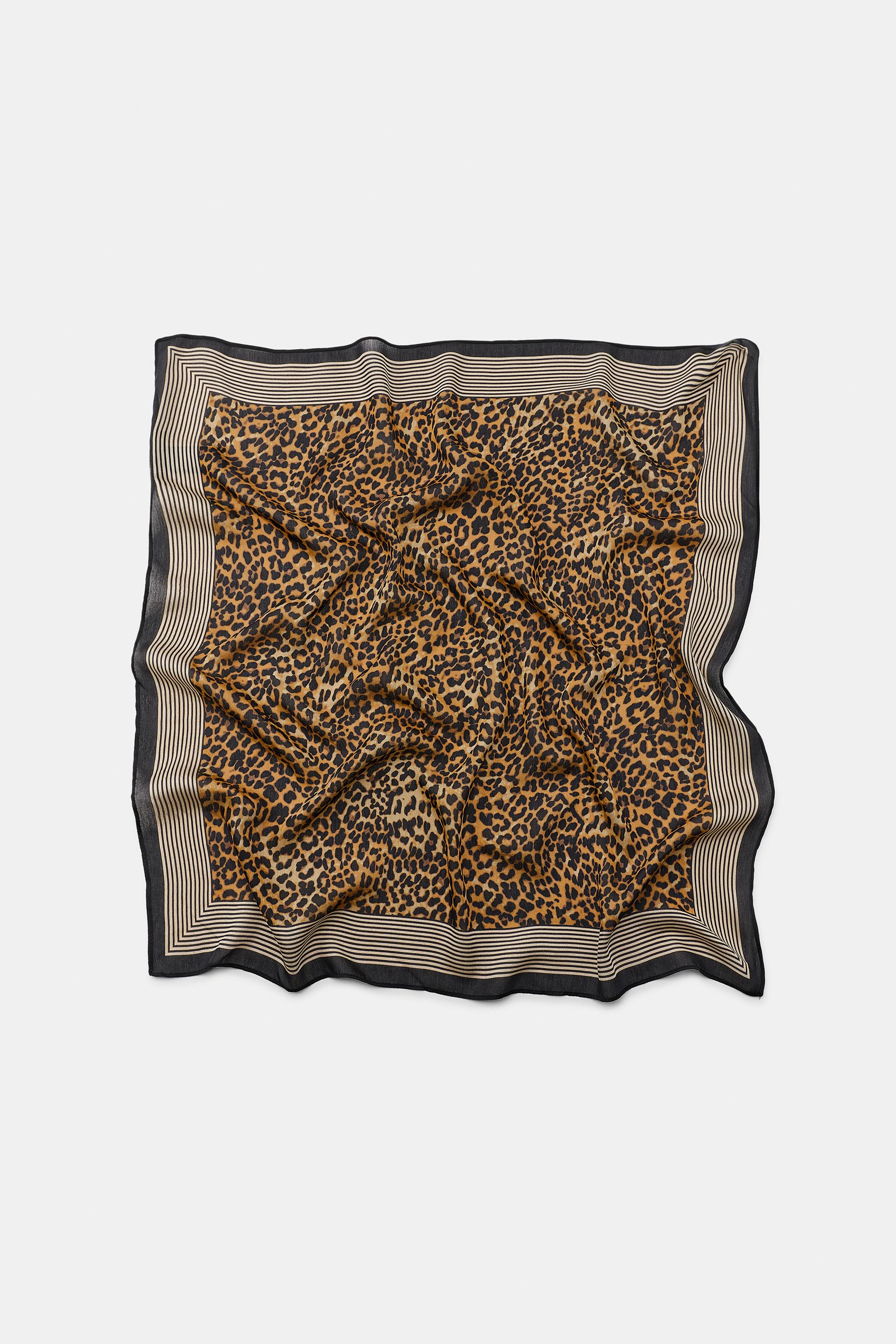 ANIMAL PRINT MODAL-SILK SCARF