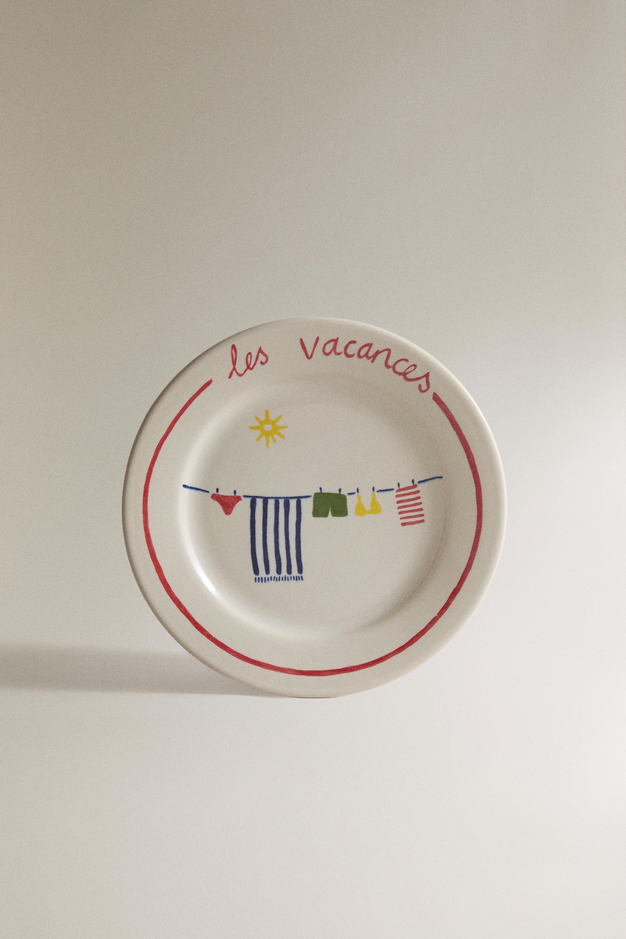 SUMMER DESSERT PLATE | DIEGO NINE — Red