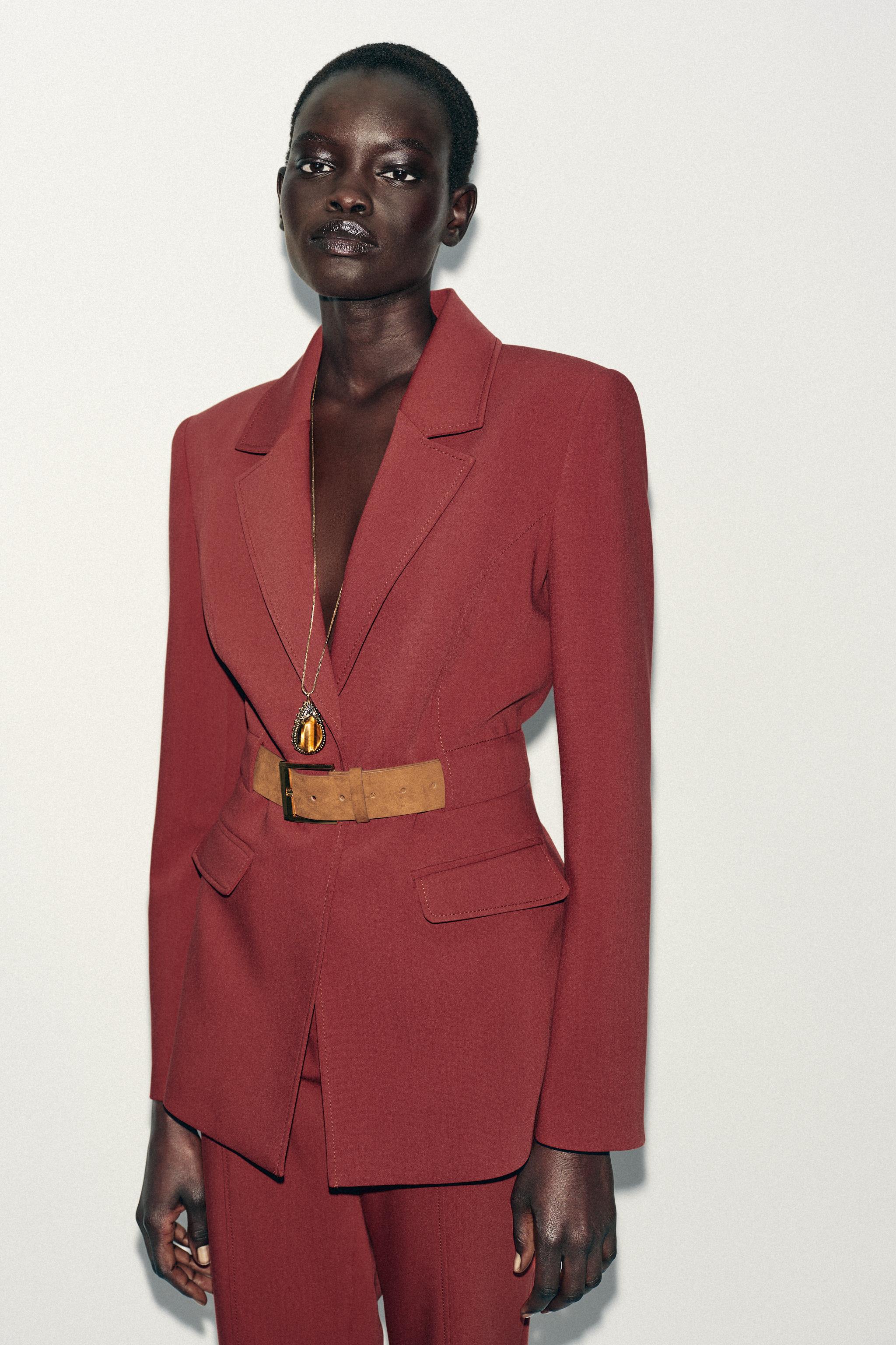 新品タグ付き ZARA  ピンクジャケット　Mサイズ パンツ　Sサイズ 完売 新品未使用 ZARA #2022SS ハートポケットジャケット