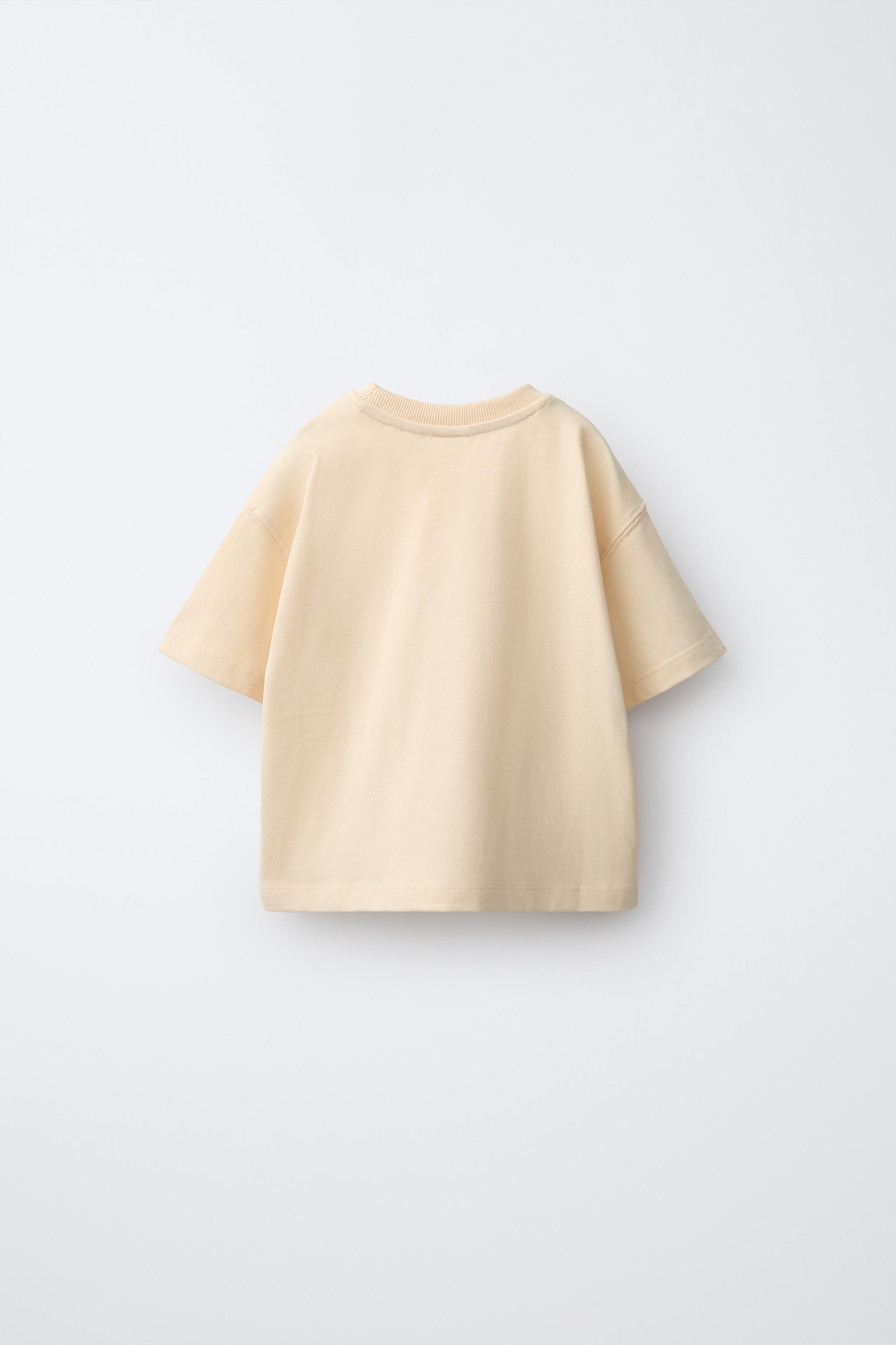 RUBBERIZED FOX PATCH T-SHIRT — Mid-ecru