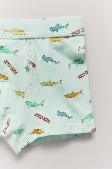 3-6 AÑOS/ PACK CINCO BÓXER TIBURONES - Multicolor de Zara