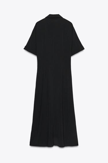 KNOT MIDI DRESS - Black by Zara - Image 4