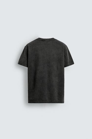 T-SHIRT IMPRIMÉ CŒUR - Anthracite foncé de Zara - Image 7