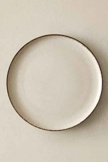 ASSIETTE PLATE PORCELAINE BORD ANTIQUE - Écru clair de Zara - Image 5