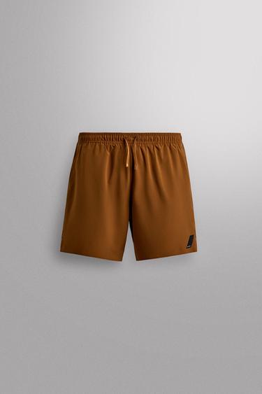 BASIC TRAINING SHORTS - Ochre by Zara - Image 0