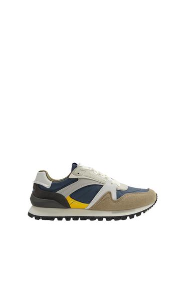 CONTRAST RETRO RUNNING SHOES