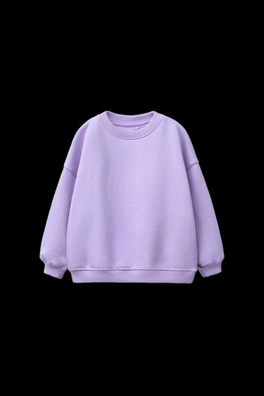BASIC EINFARBIGES SWEATSHIRT - Flieder von Zara