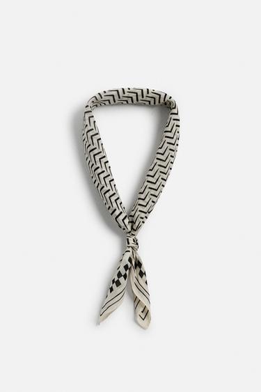 PRINTED BANDANNA - Ecru by Zara - Image 0