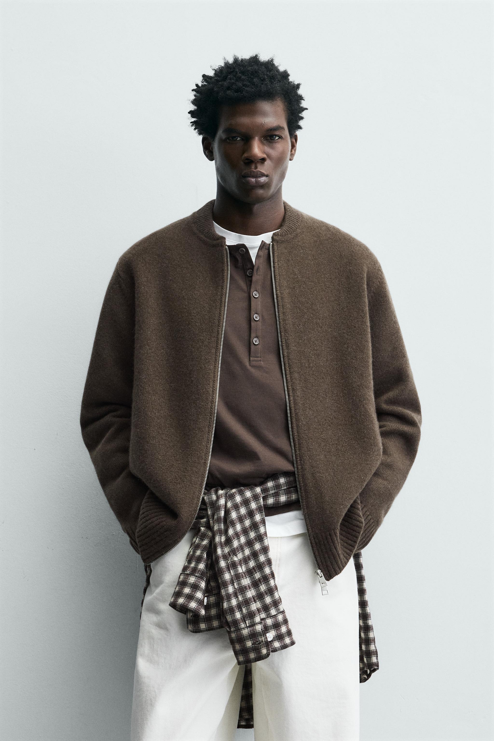 100% WOOL ZIP-UP JACKET