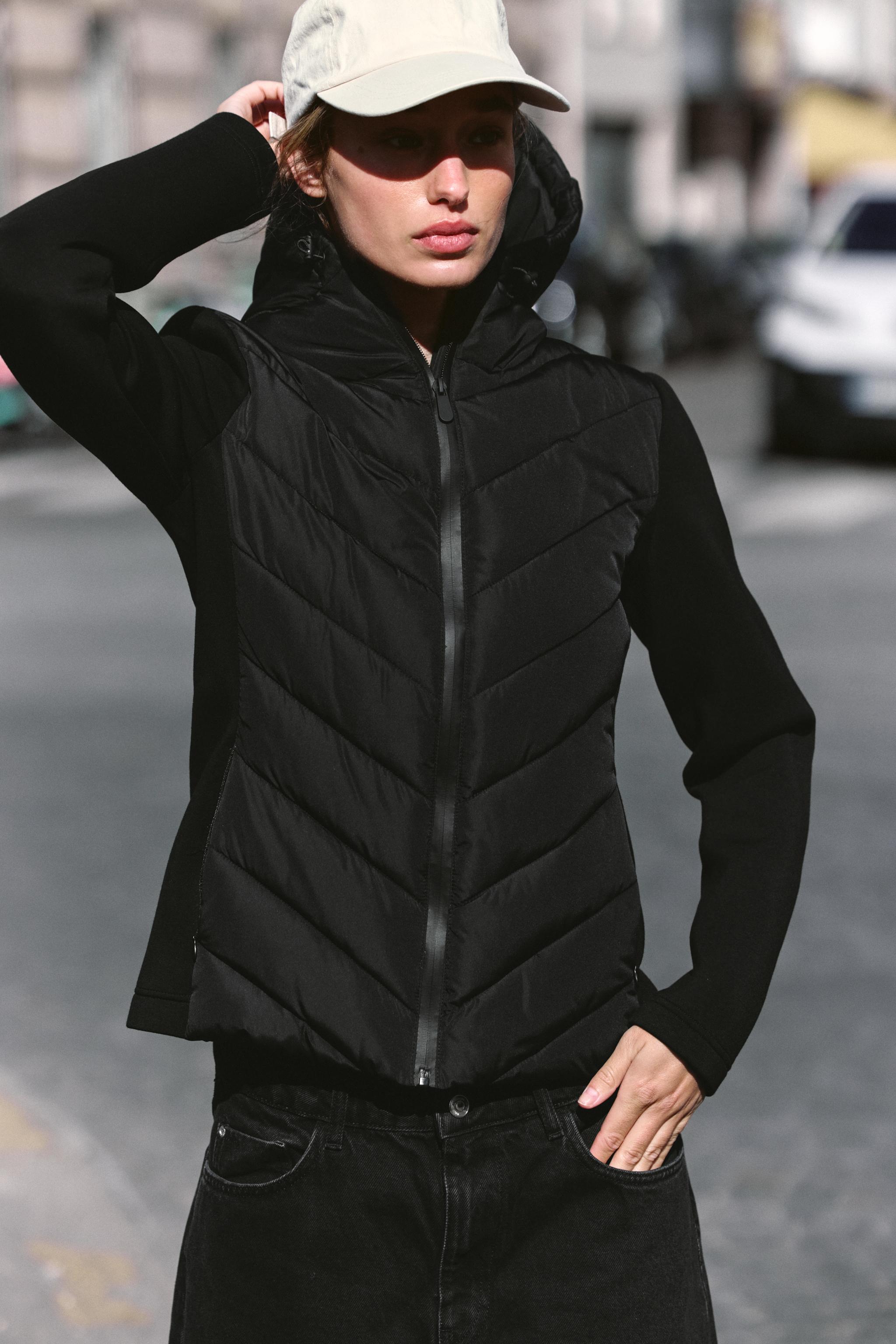 Piumino Invernale Giubbotto Piumino Con Cappuccio Zara Cappuccio