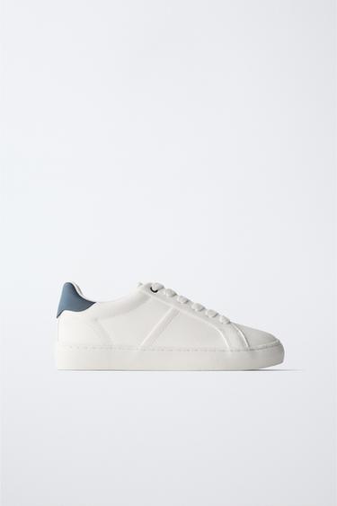 Zara LACE-UP SNEAKERS - White