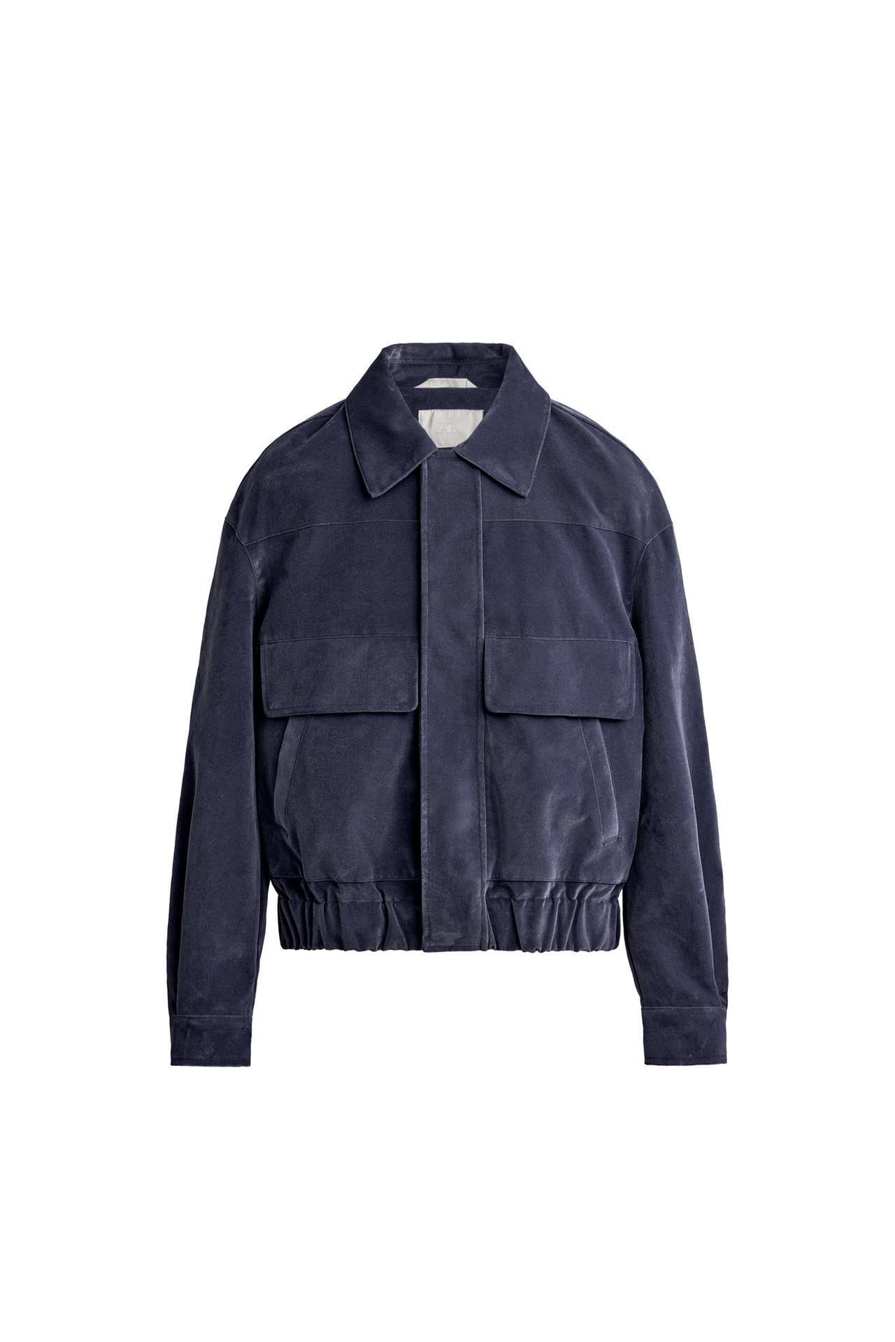 CROPPED FIT VELOUR JACKET