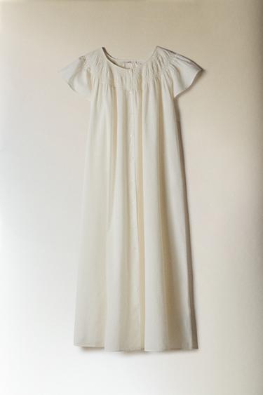 CHEMISE DE NUIT MANCHES COURTES - Écru de Zara - Image 6