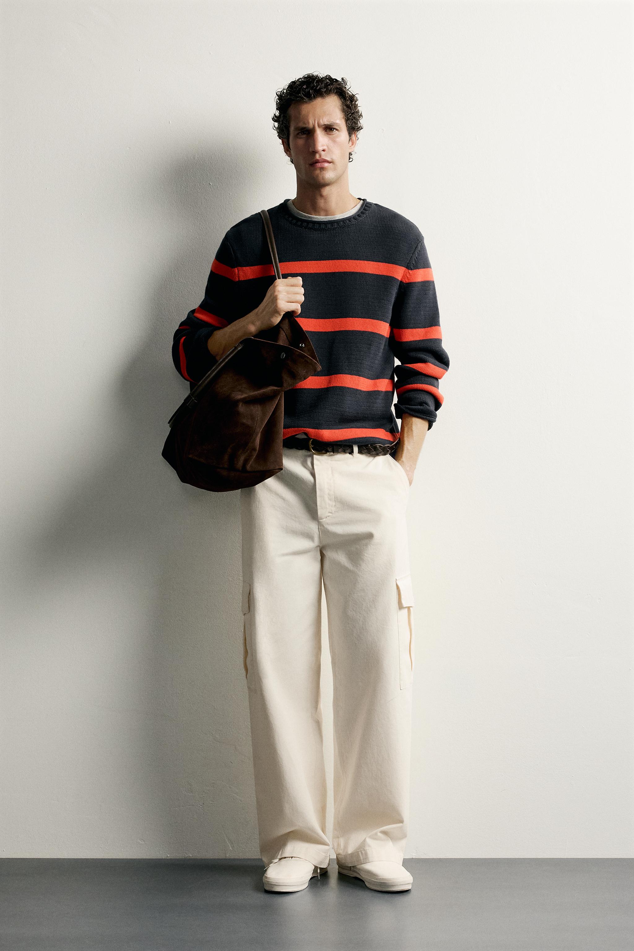 STRIPED RELAXED FIT JUMPER