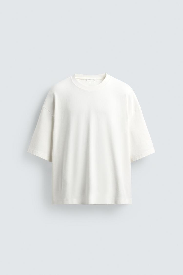 ZARA BOXY FIT TEXTURED SWEATSHIRT