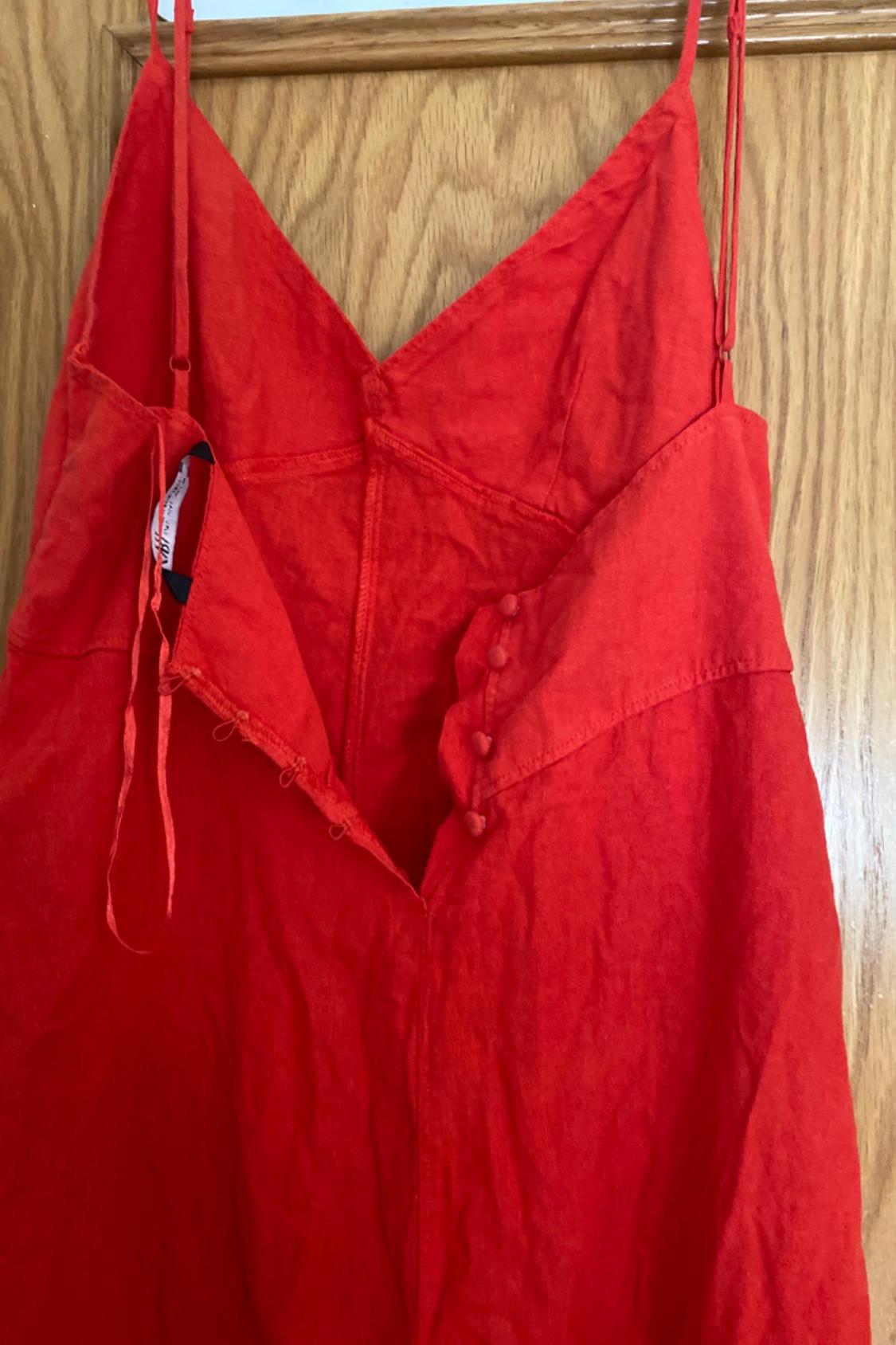 LINEN BLEND CAMISOLE DRESS - Image 2