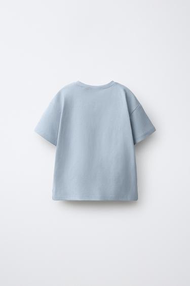 LOT DE TROIS HAUTS UNIS - Bleu clair de Zara - Image 2