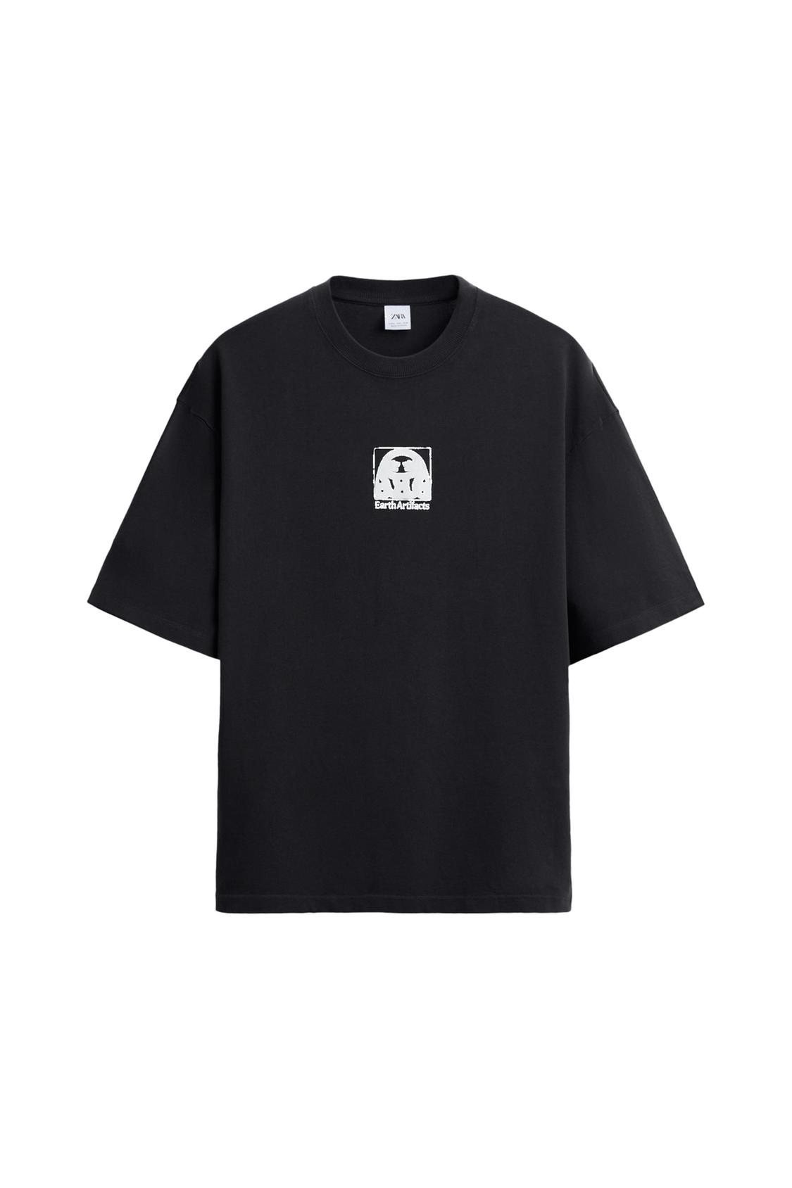 CONTRAST PRINTED T-SHIRT - Image 5