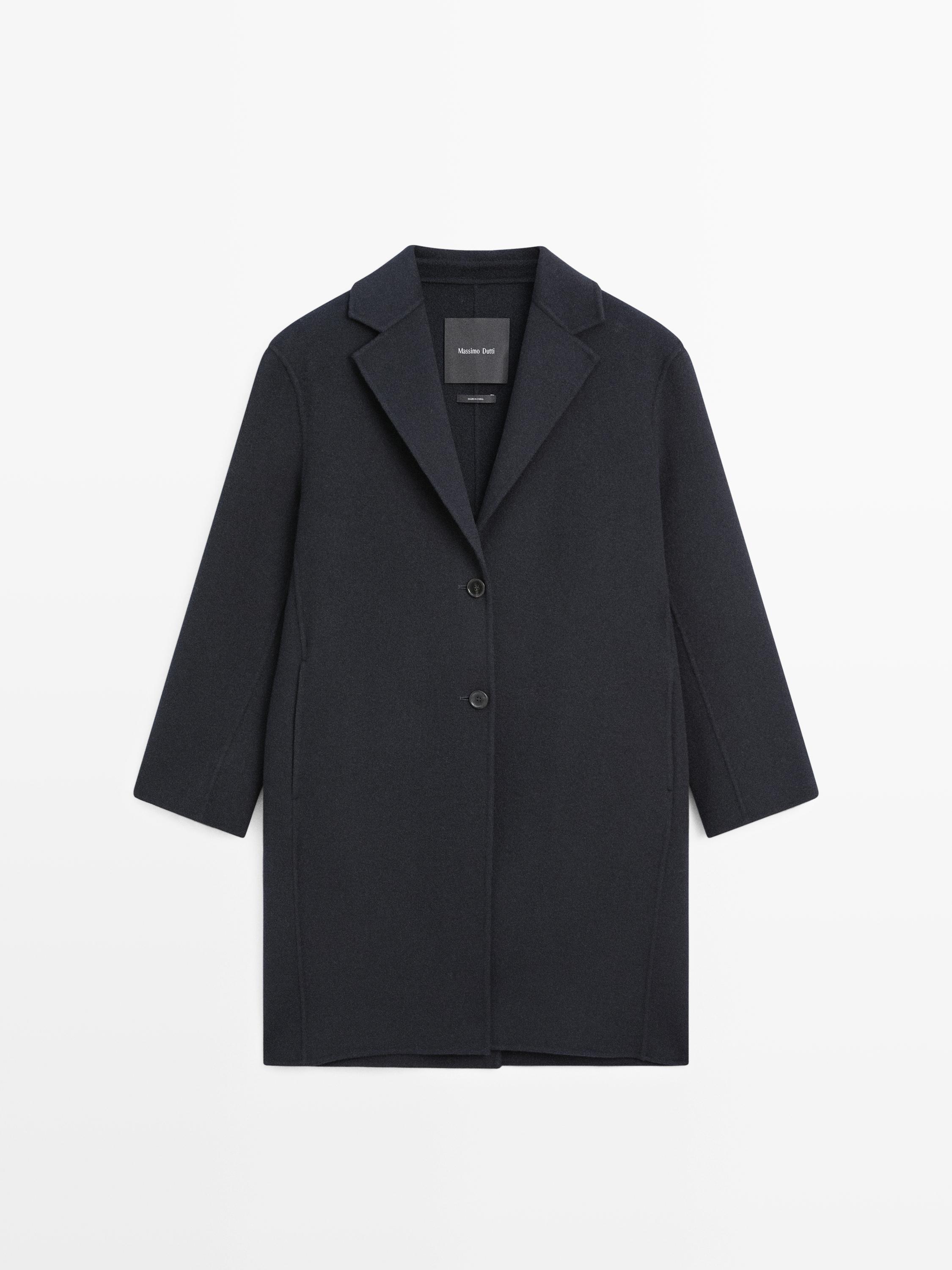 Two-button wool blend coat