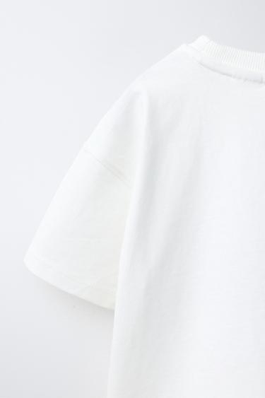 PRINTED T-SHIRT - White by Zara - Image 3