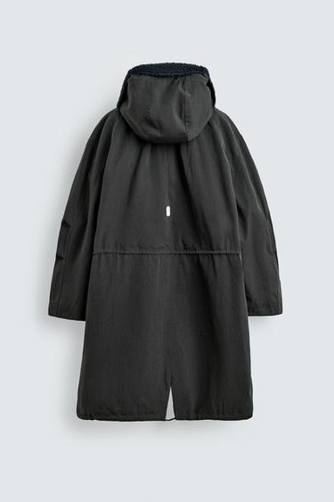 OVERSIZED FIT HOODIE PARKA X SR_A - Cement by Zara - Image 10