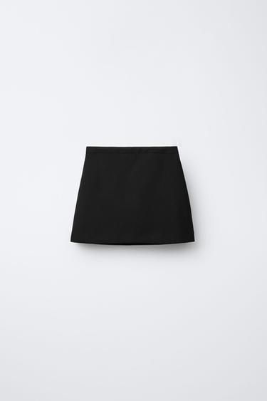 SKIRT WITH BOW APPLIQUÉ - Black by Zara - Image 1