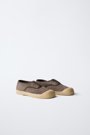 TENNIS EN CUIR BENSIMON ® X ZARA - Marron de Zara - Image 1