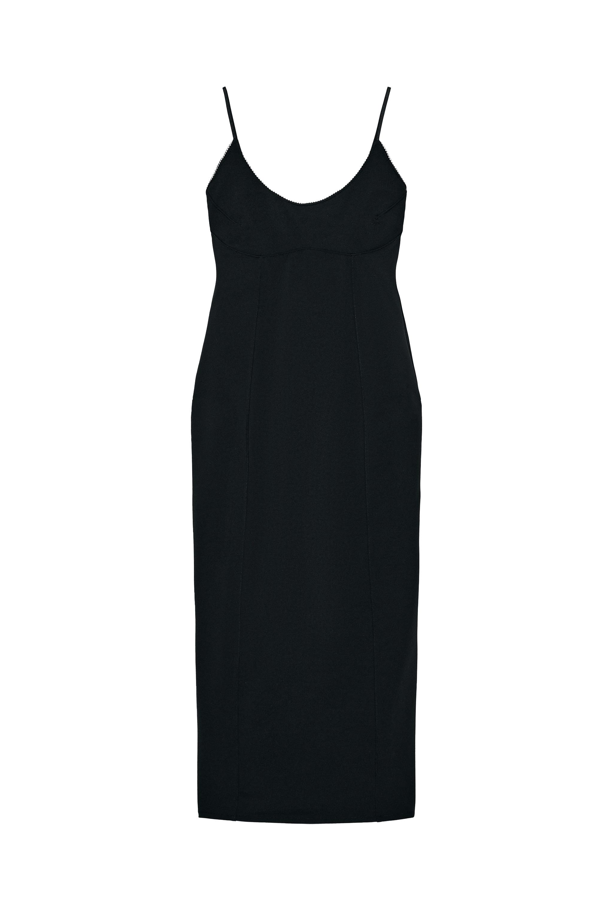 STRAPPY MIDI DRESS - Black | ZARA United States STRAPPY MIDI DRESS - Black | ZARA United States