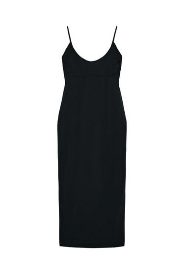 STRAPPY MIDI DRESS - Black by Zara