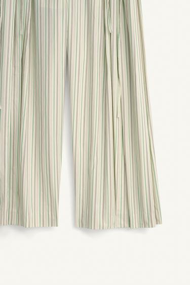 LIMITED EDITION STRIPED PYJAMA-STYLE TROUSERS - striped by Zara - Image 9
