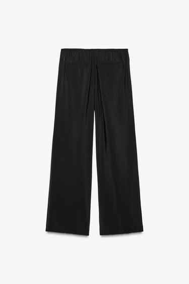 PANTALON FLUIDE - Noir de Zara - Image 4