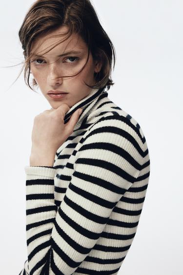 EXTRA-SOFT STRIPED KNIT JUMPER - striped by Zara