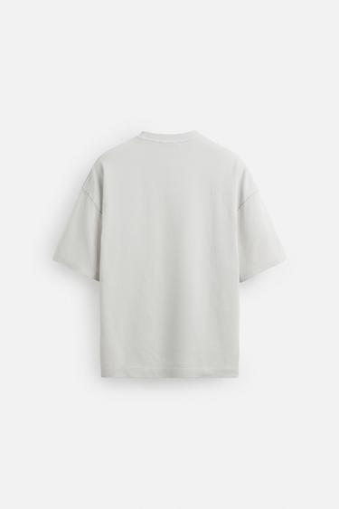 T-SHIRT STRUCTURE PIÈCE - Bleu clair de Zara - Image 7