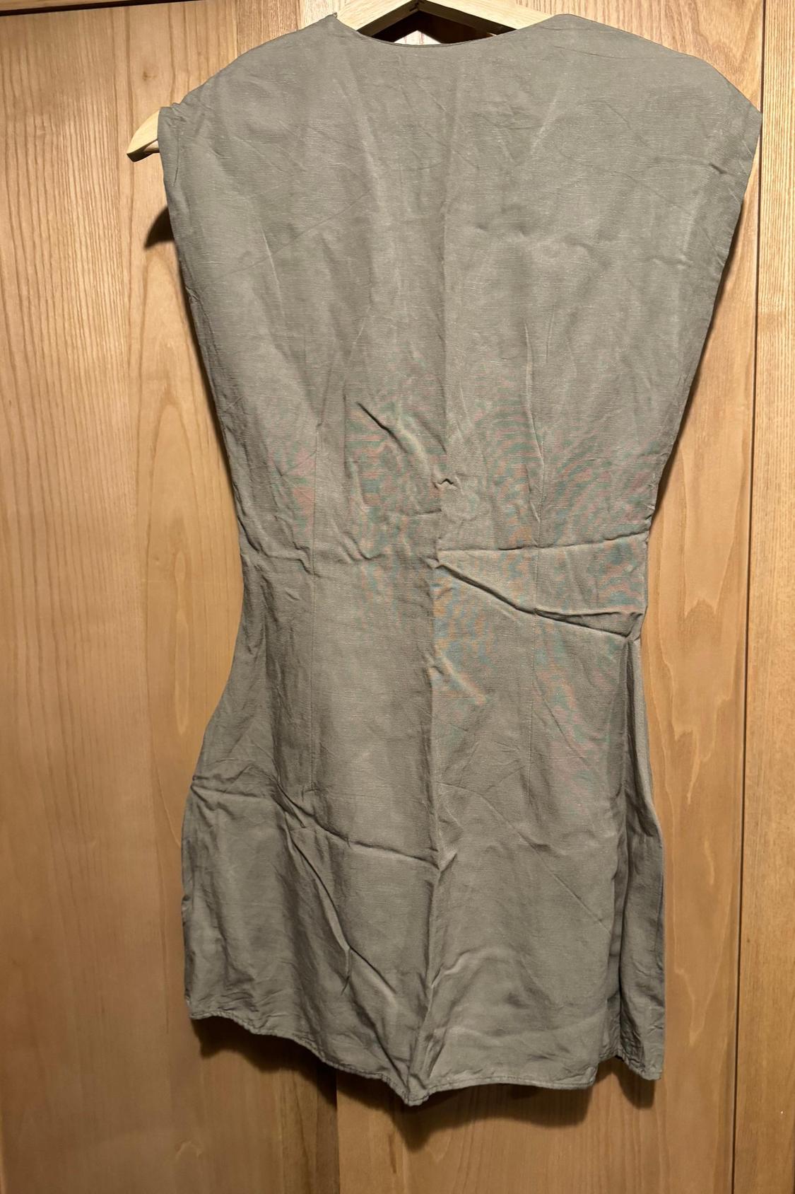 LINEN BLEND SHORT DRESS - Image 3