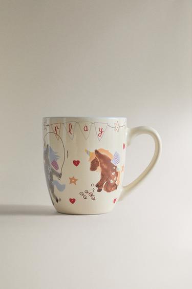 KIDS' CERAMIC UNICORN MUG - Multicoloured by Zara - Image 0