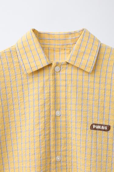 CHEMISE À CARREAUX PUKAS SURF - Orange de Zara - Image 2