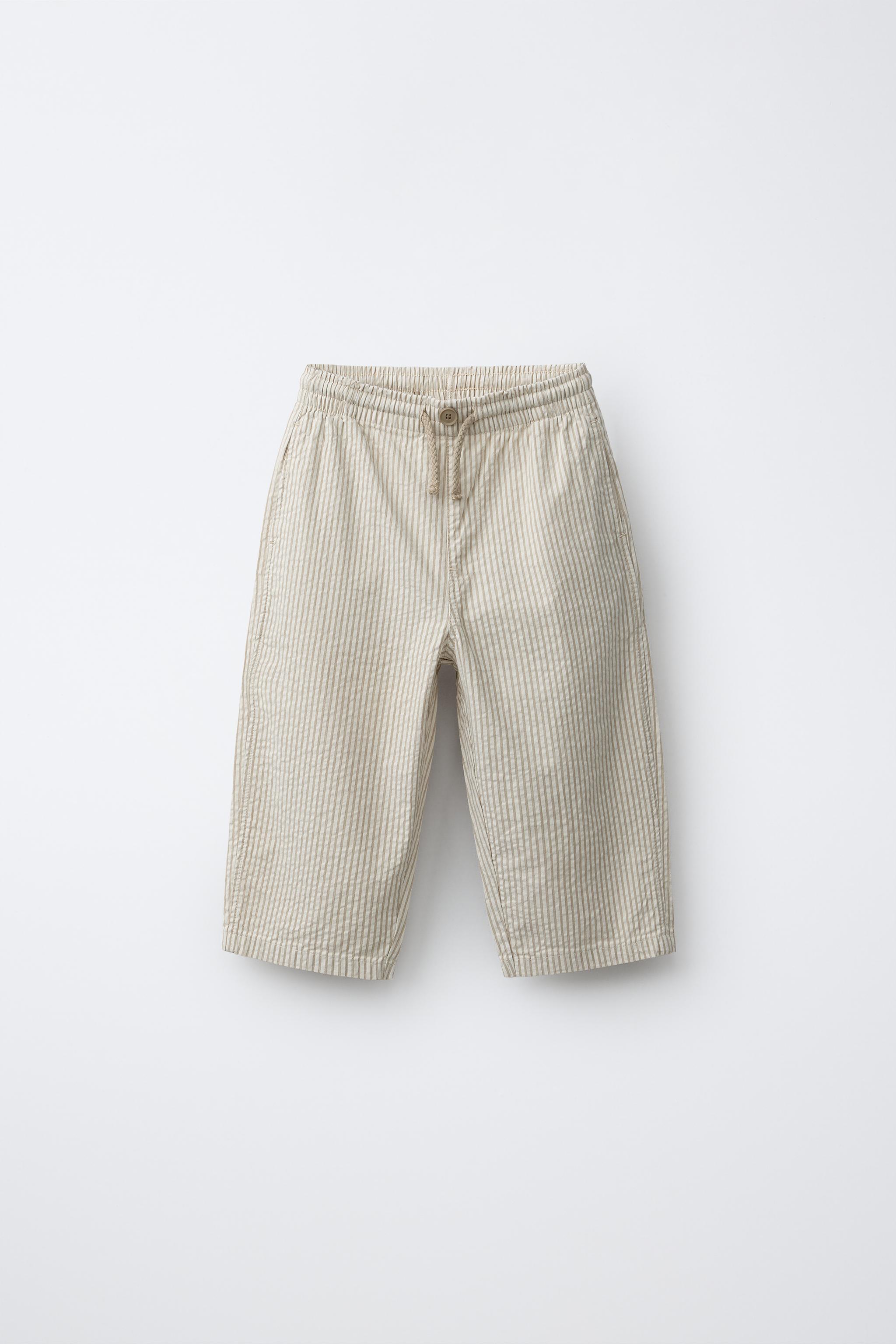 PANTALON SEERSUCKER À RAYURES
