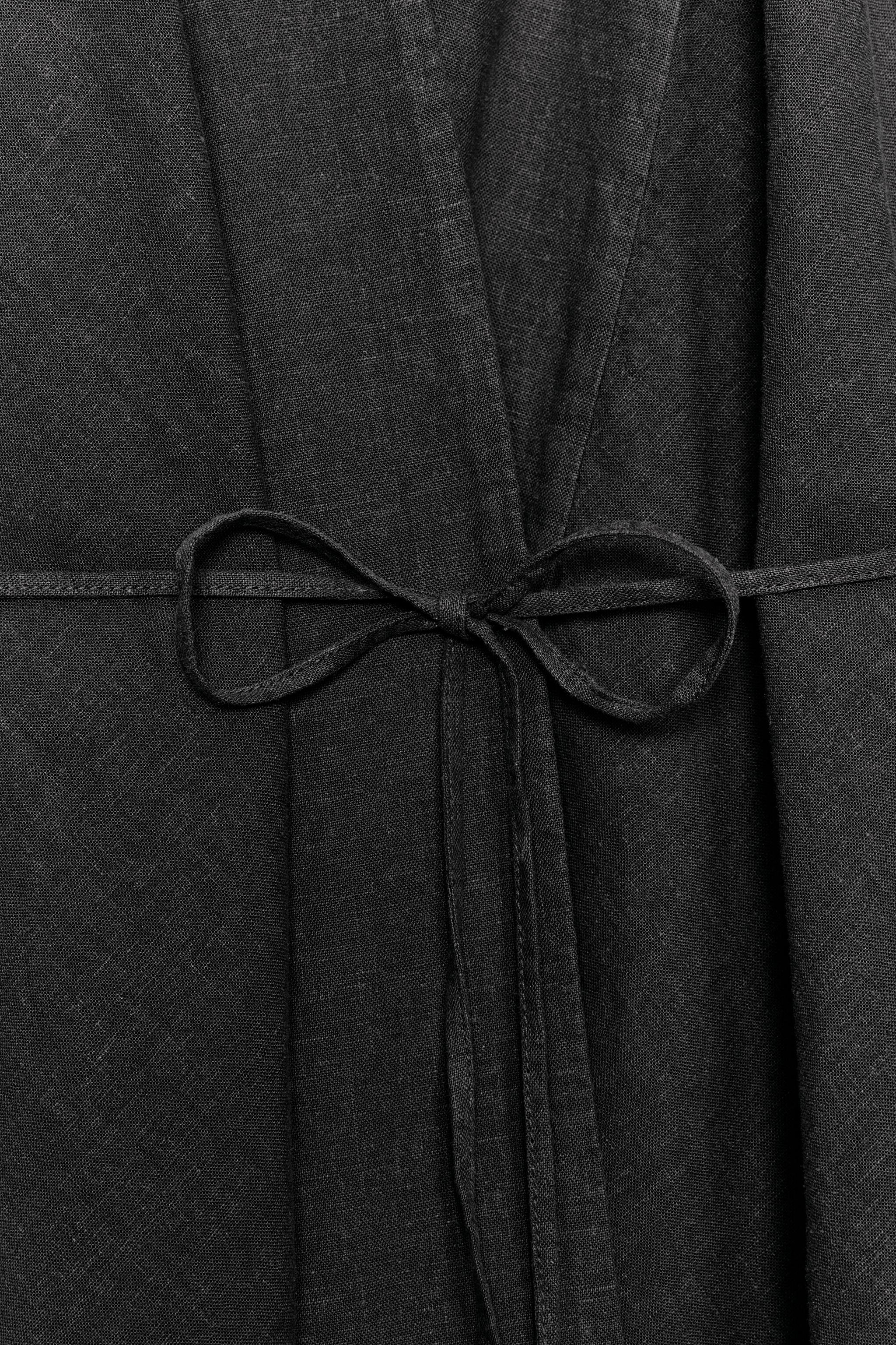 Zara ZW COLLECTION KETEN KRUVAZE TOP görsel 7